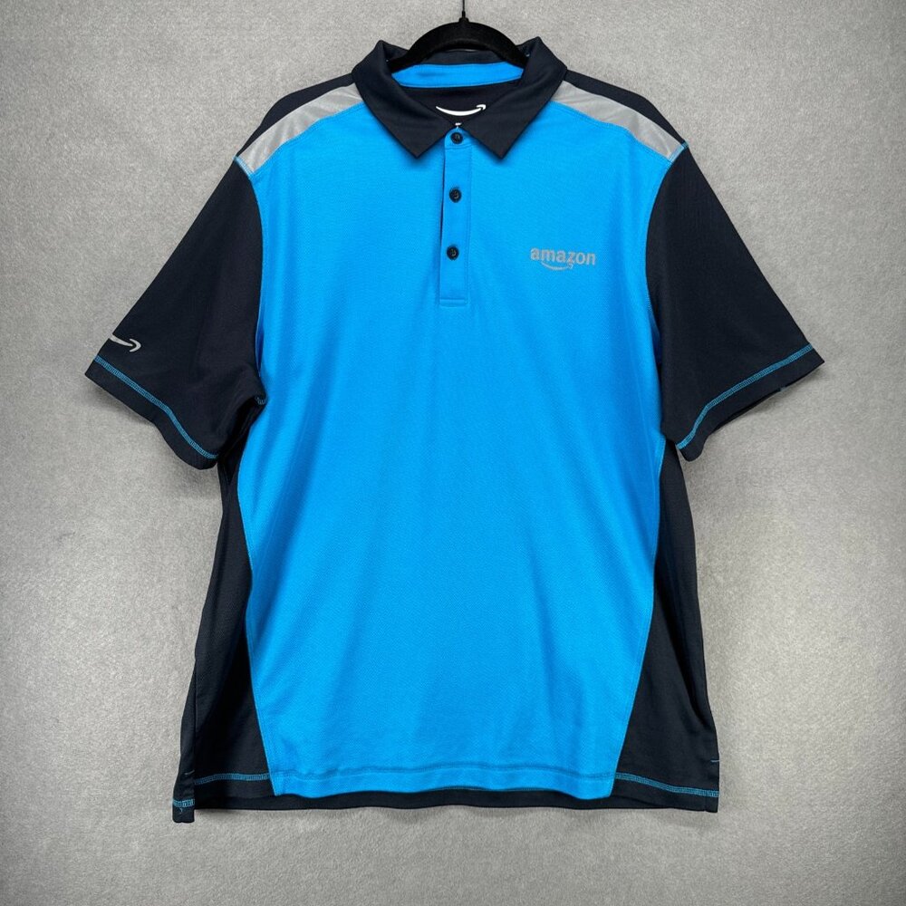 Amazon Luly Yang Active Polo Shirt Mens Size XL Employee Uniform Delivery Driver